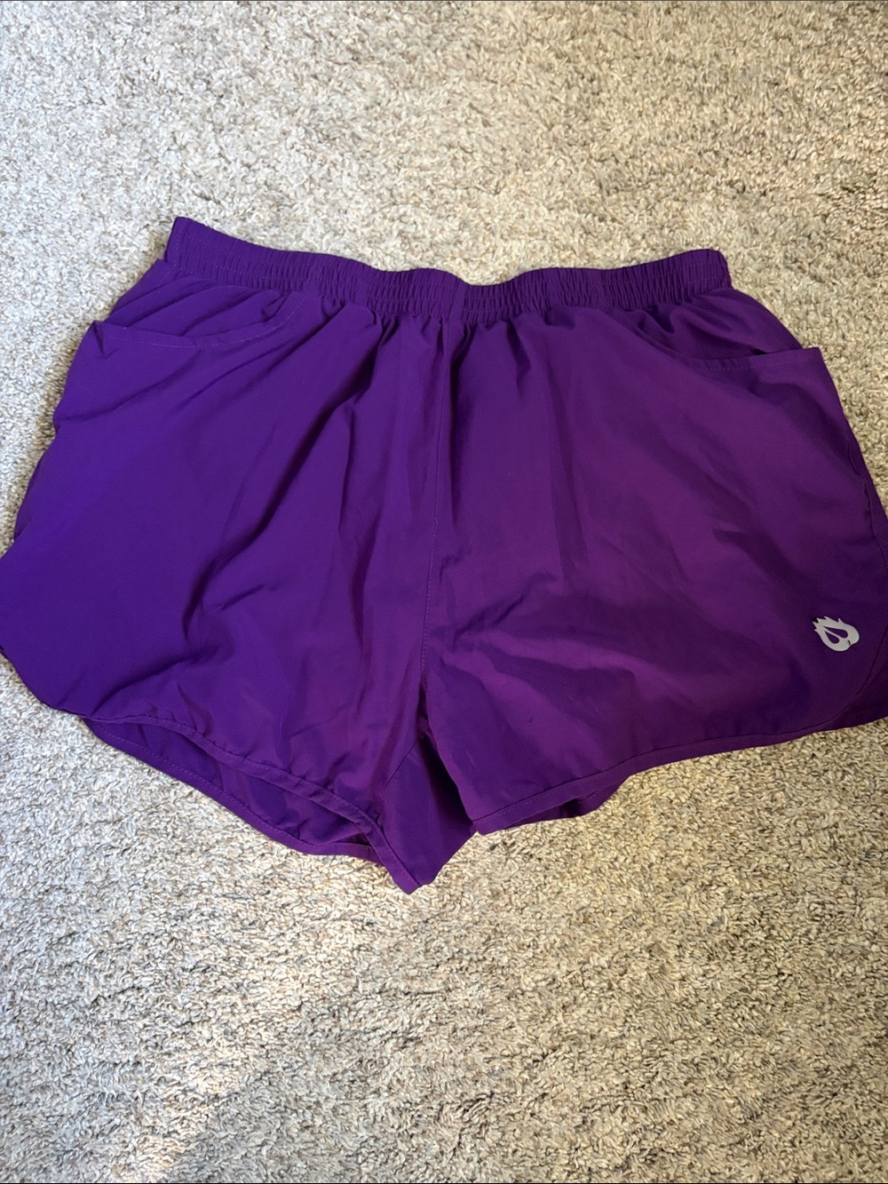 Baleaf Purple Women's Athletic Shorts with Side Pockets